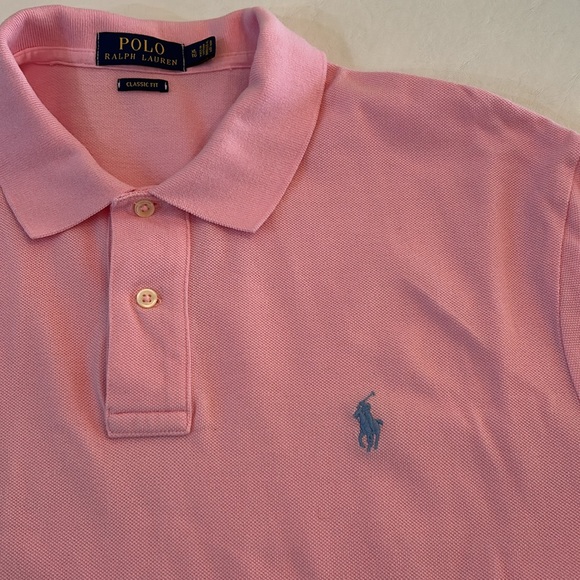 Ralph Lauren Men's Pink Polo Shirt - Picture 6 of 7